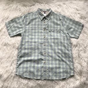 NORTH FACE CHECK PLAID‎ BUTTON DOWN SHIRT